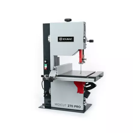 MIDICUT 270 PRO - Scie à Ruban Bois & Métal avec variateur de vitesse - A Chantourner et déligner - Hauteur de coupe 160 mm - Exmac