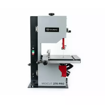 MIDICUT 270 PRO - Scie à Ruban Bois & Métal avec variateur de vitesse - A Chantourner et déligner - Hauteur de coupe 160 mm - Exmac