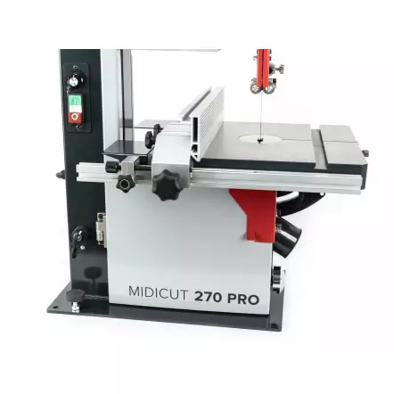 MIDICUT 270 PRO - Scie à Ruban Bois & Métal avec variateur de vitesse - A Chantourner et déligner - Hauteur de coupe 160 mm - Exmac