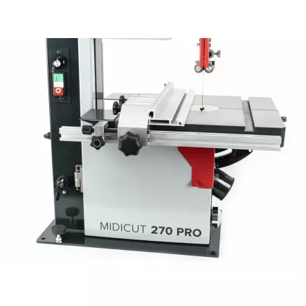 MIDICUT 270 PRO - Scie à Ruban Bois & Métal avec variateur de vitesse - A Chantourner et déligner - Hauteur de coupe 160 mm - Exmac