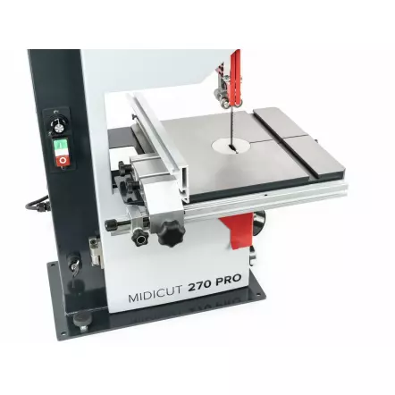 MIDICUT 270 PRO - Scie à Ruban Bois & Métal avec variateur de vitesse - A Chantourner et déligner - Hauteur de coupe 160 mm - Exmac