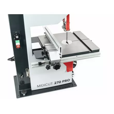 MIDICUT 270 PRO - Scie à Ruban Bois & Métal avec variateur de vitesse - A Chantourner et déligner - Hauteur de coupe 160 mm - Exmac