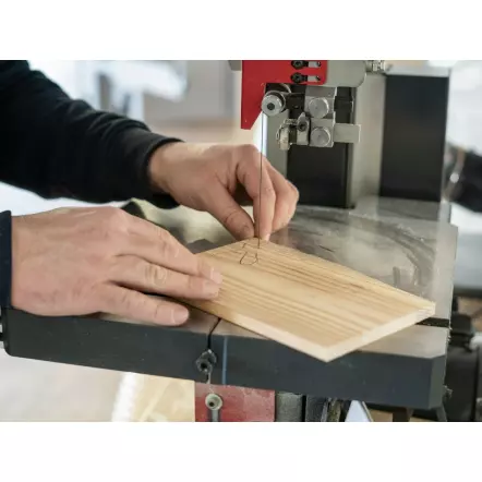 MIDICUT 270 PRO - Scie à Ruban Bois & Métal avec variateur de vitesse - A Chantourner et déligner - Hauteur de coupe 160 mm - Exmac