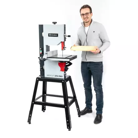 MIDICUT 270 PRO - Scie à Ruban Bois & Métal avec variateur de vitesse - A Chantourner et déligner - Hauteur de coupe 160 mm - Exmac
