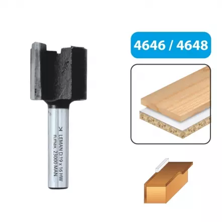 LEMAN  - Mèche d'affleureuse droite (différents diamètres disponibles)