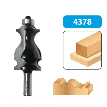 LEMAN - Mèche pour moulures décoratives + guide