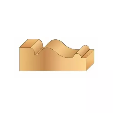 LEMAN - Mèche pour moulures décoratives + guide