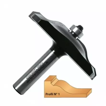 LEMAN - Mèche à plate-bande + guide (différents profils disponibles)