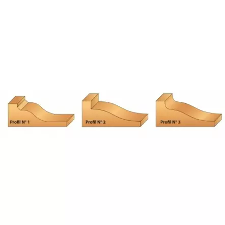 LEMAN - Mèche à plate-bande + guide (différents profils disponibles)