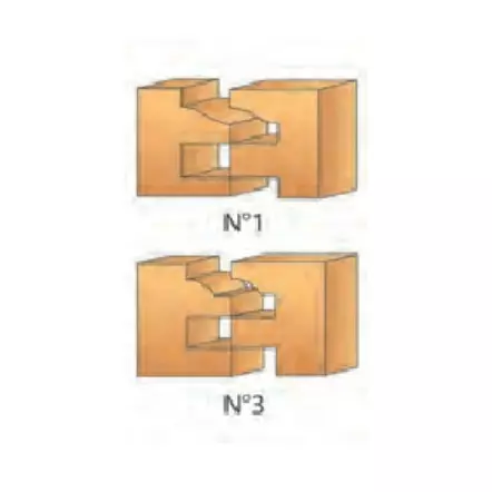 LEMAN - Jeu de 2 mèches d'assemblage + guide