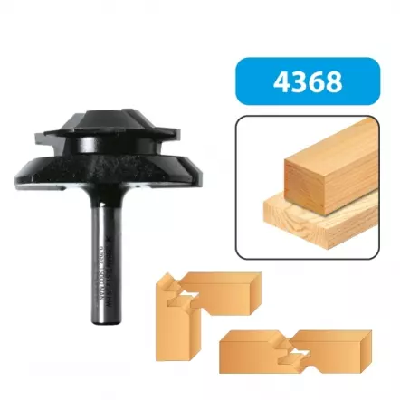 Leman - Mèche de défonceuse pour bouvetage à 45° (Queue 8mm)