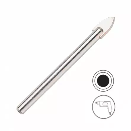 Foret idéal pour verre et carrelage (ø5, 6, 8, 10 mm)