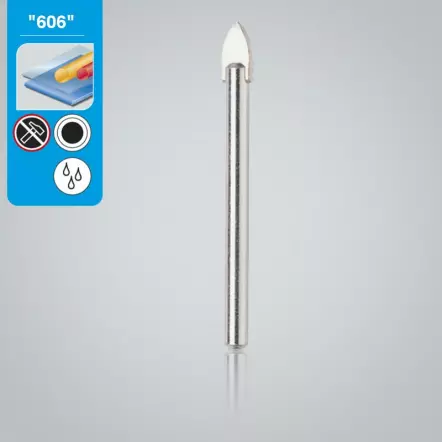 Foret idéal pour verre et carrelage (ø5, 6, 8, 10 mm)