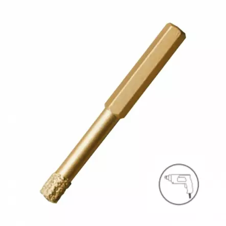 Foret diamanté - grès cérame (Ø 6, 8 ou 10 mm)