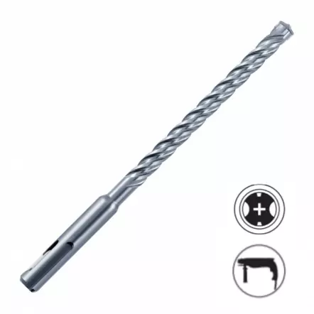 Foret SDS+ - 4 taillants - béton armé (différents diamètres disponibles)