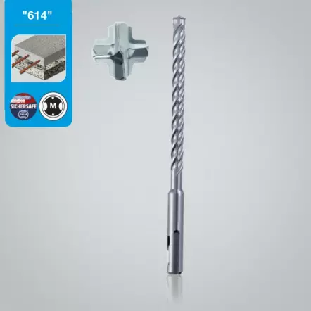 Foret SDS+ - 4 taillants - béton armé (différents diamètres disponibles)