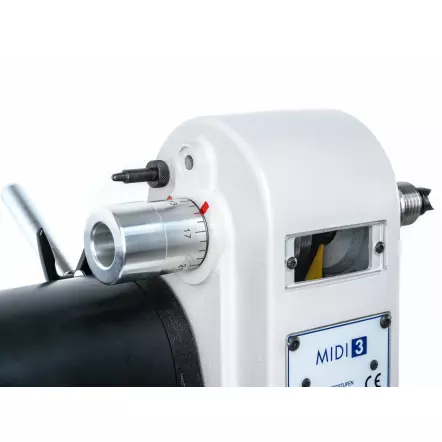 MIDI 3 - Tour à bois avec poupée orientable à 360° - Entre-pointes 400 mm - 735 W