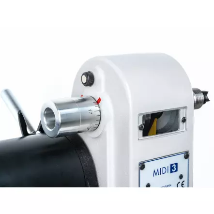 MIDI 3 - Tour à bois avec poupée orientable à 360° - Entre-pointes 400 mm - 735 W