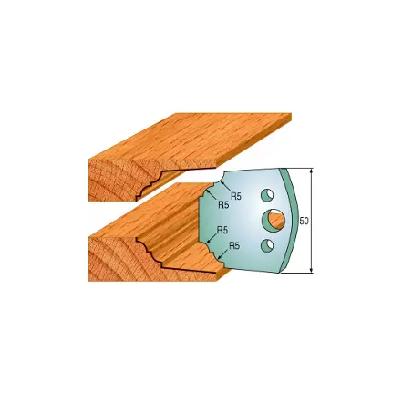 CMT - Jeu de 2 fers de toupie N°580 Hauteur 50 mm