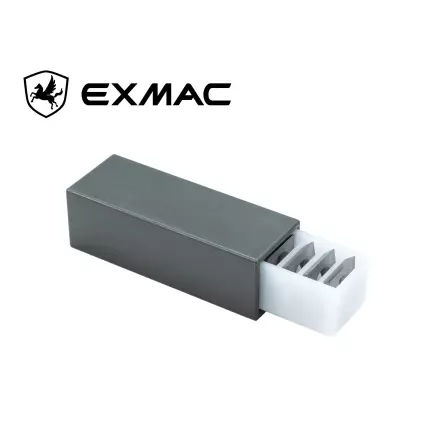 Jeu de 10 plaquettes Carbure pour Dégauchisseuse et Raboteuse Exmac