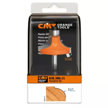 CMT - Fraise de défonceuse à arrondir quart de rond  (existe en queue de 6 - 8 et 12 mm)