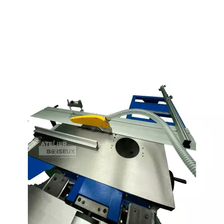 COMB250-SPIRAL - Combinée Bois 5 Opérations avec Arbre Hélicoïdal 250 mm - Chariot 1600 mm - 230 V