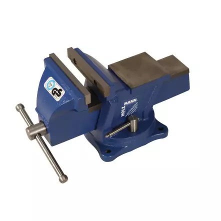 WBS125N - Étau d'établi en fonte sur base tournante - Ouverture : 115 mm