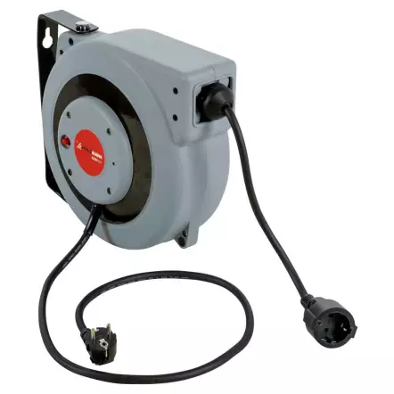 EKR15M - Dévidoir enrouleur mural électrique monophasé 230V - 15 mètres