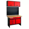 WHL1200 - Établi Métallique avec Armoire murale et panneau perforé - 3