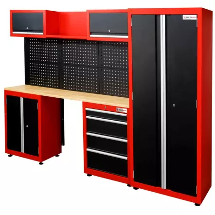 WESS13 - Ensemble d'étali d'atelier avec armoire - 13 éléments