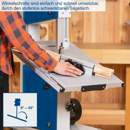 HBS400 - Scie à Ruban avec Piétement - Hauteur de coupe 175 mm - Table 500 x 400 mm