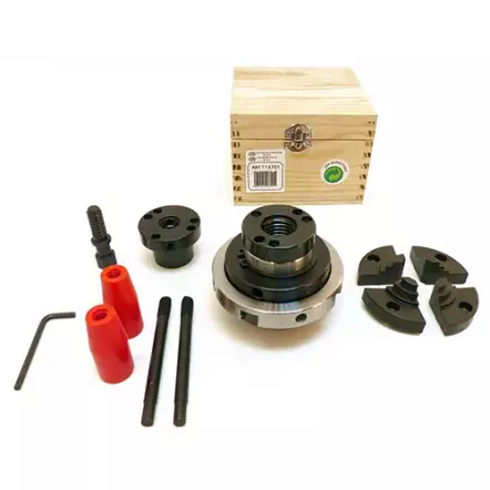 Mandrin 4 mors concentriques ø 10-63 mm en coffret bois