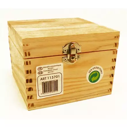 Mandrin 4 mors concentriques ø 10-63 mm en coffret bois