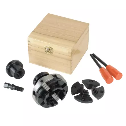 Mandrin 4 mors concentriques ø 10-63 mm en coffret bois