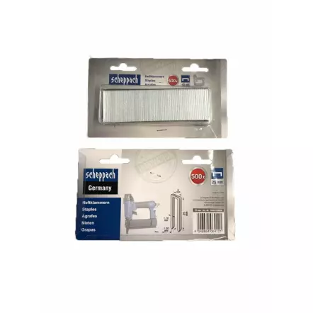 SCHEPPACH - Agrafes pour cloueuse-agrafeuse pneumatique (plusieurs largeurs disponibles)