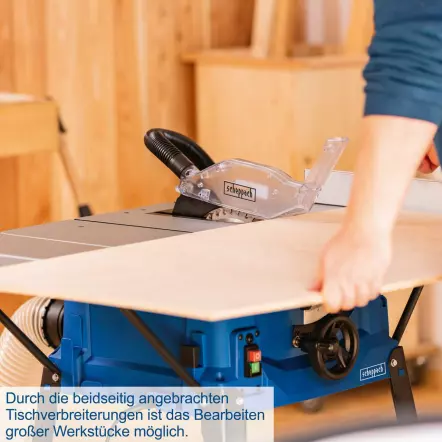 HS100S - Scie circulaire sur table 230 50Hz 2000W - 250mm - Hauteur de coupe Maxi. : 85mm