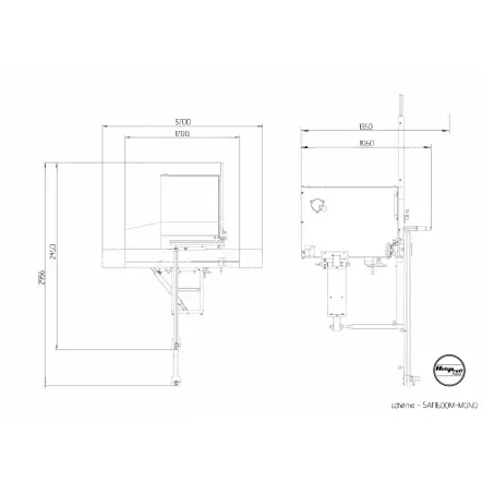 SAF1600M - Scie à Format avec Chariot 1600 mm - Hauteur de Coupe 100 mm - 230 V