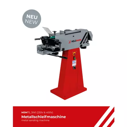 MSM75_3IN1 - Grugeuse à tube 3 en 1 : Encocheuse, ponceuse, surfaceuse - 2800 W - 230V ou 400V