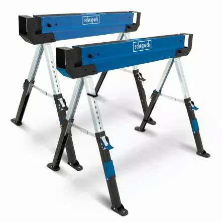 MWB600 - Tréteaux (1 paire) - Hauteur réglable 61,8-82 cm | Capacité de charge 2 x 589 kg