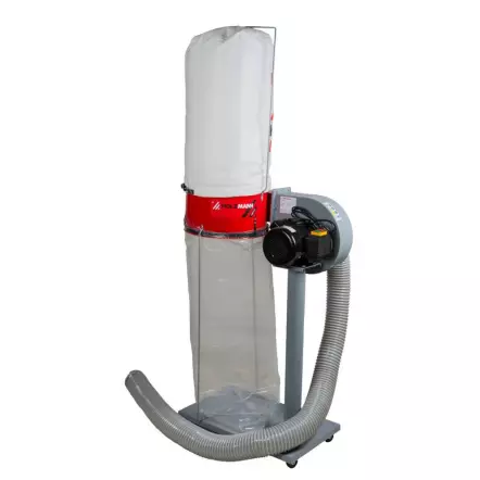 ABS1080 - Aspirateur à copeaux de bois 100L 230V ou 400V - 750 W + tuyau d'aspiration 2,4 m Ø100 mm