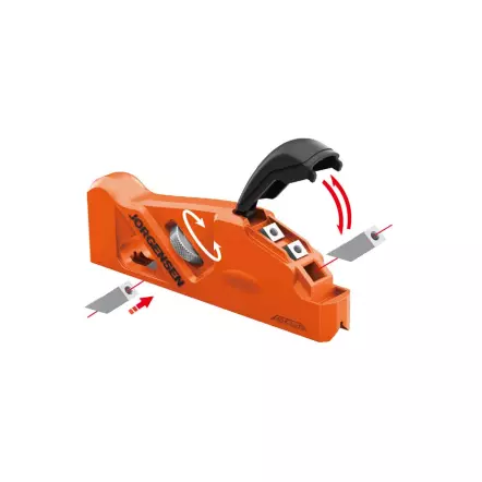 Rabot à chanfreiner 165 x 25 mm (en V à 90°)