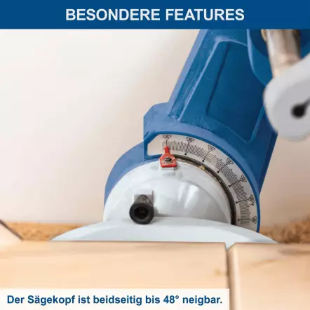 HM305SL - Scie à onglet Radiale à double glissière fixe - Lame ø305mm - Inclinable à +/-48° 2000W