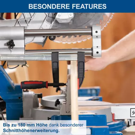 HM305SL - Scie à onglet Radiale à double glissière fixe - Lame ø305mm - Inclinable à +/-48° 2000W