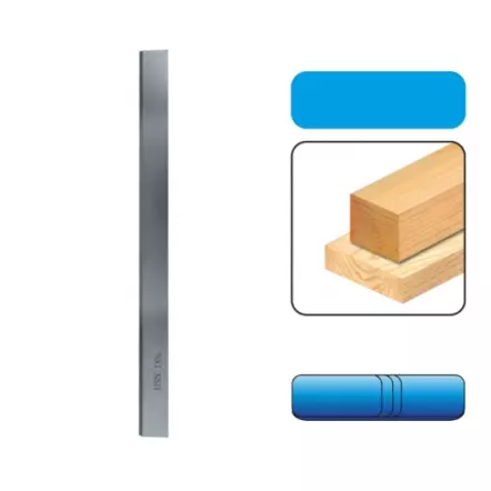 Fer de dégauchisseuse HSS 18% (réaffûtable) - Plusieurs dimensions - Vendu à l'unité