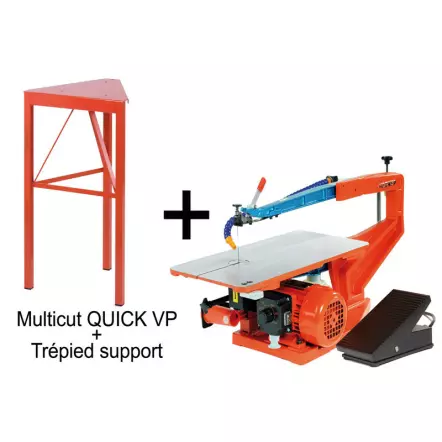 MULTICUT-QUICK VP - avec Variateur au Pied - Col de Cygne 560 mm - 230V 100W 400 à 1400 tr/min.