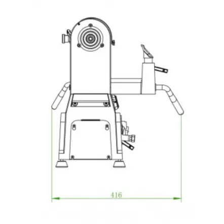 HOLZPROFI MAKER - MC1420VF Tour à bois monophasé à variateur de vitesse 230V/50Hz - 750w/1CV