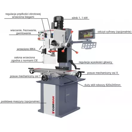 Fraiseuse d'atelier ZX7045 Cormak | Atelier des boiseux