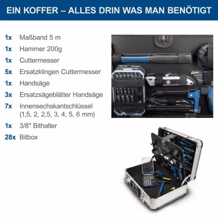 TB150 - Malette à Outils - 101 Outils en Chrome Vanadium