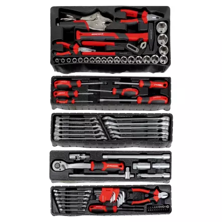 WZK86CRV - Caisse Métallique avec 86 Outils Chrome Vanadium