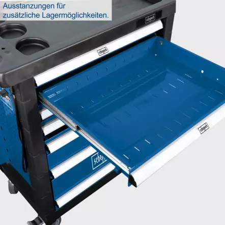 TW1100 - Servante d'atelier 775 x 470 x 975 mm - Inclus 70 Outils
